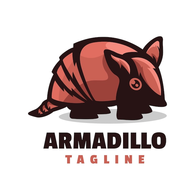 armadillo mascot logo