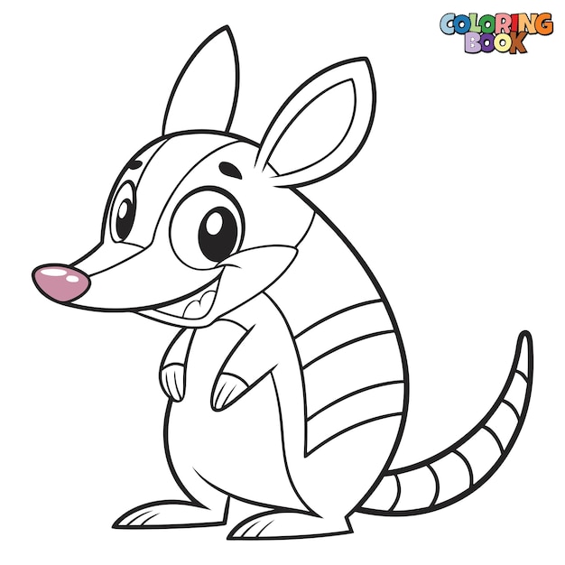 Armadillo te kleuren