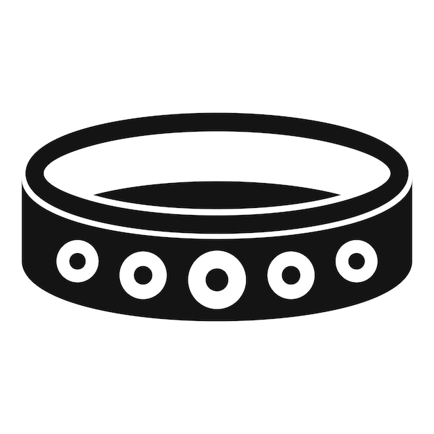 Vector armband accessoire pictogram eenvoudige illustratie van armband accessoire vector pictogram voor webdesign geïsoleerd op een witte achtergrond