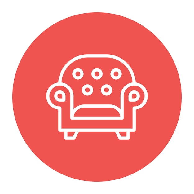 Vector armchair vector illustration