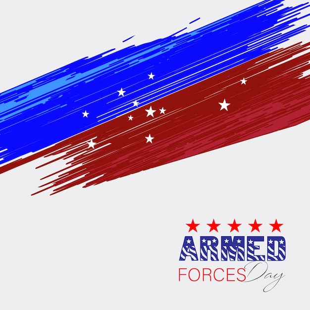 Armed forces day poster. Armed forces day template banner design