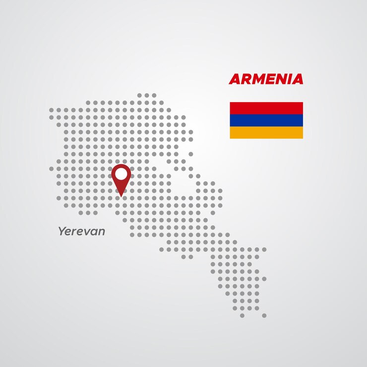 ARMENIA DOTTED MAP