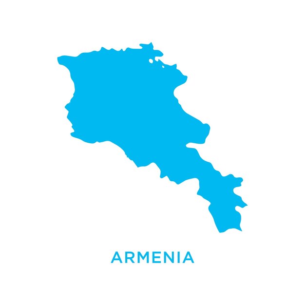 Armenia map icon europe logo glyph design illustration