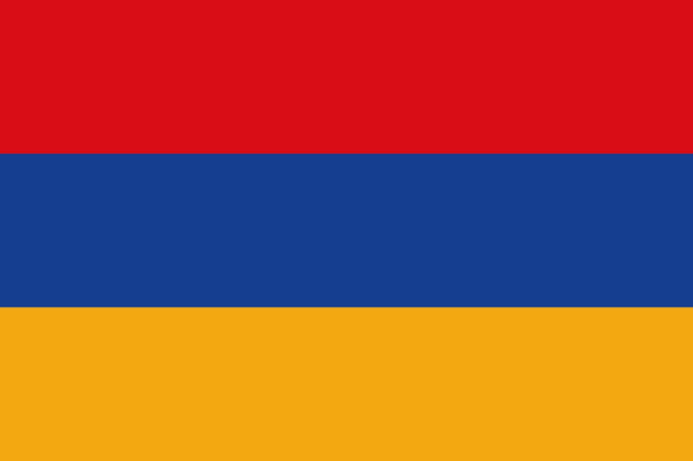 Vettore bandiera nazionale dell'armenia