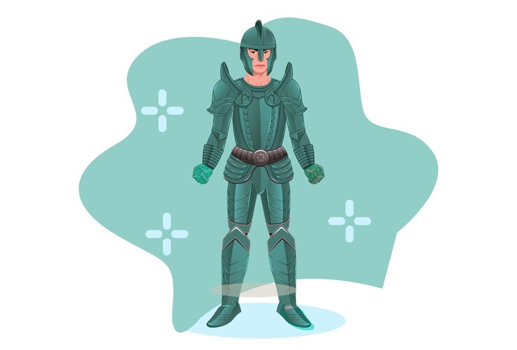 वेक्टर armor concept illustration stylish and beautiful