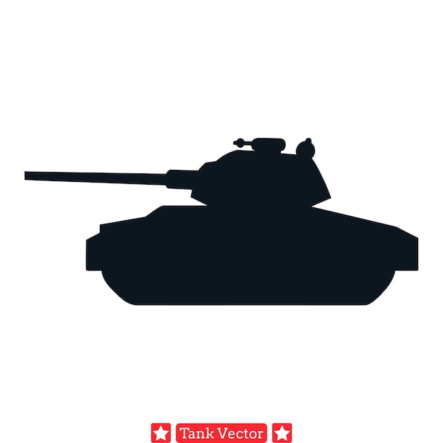 Armored Legion Arsenal Versatile Tank Vector Silhouettes for Art