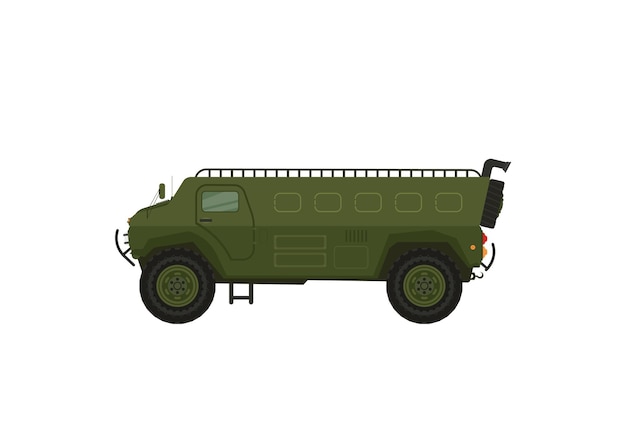 Armored personnel carrier vector illustration on a white background