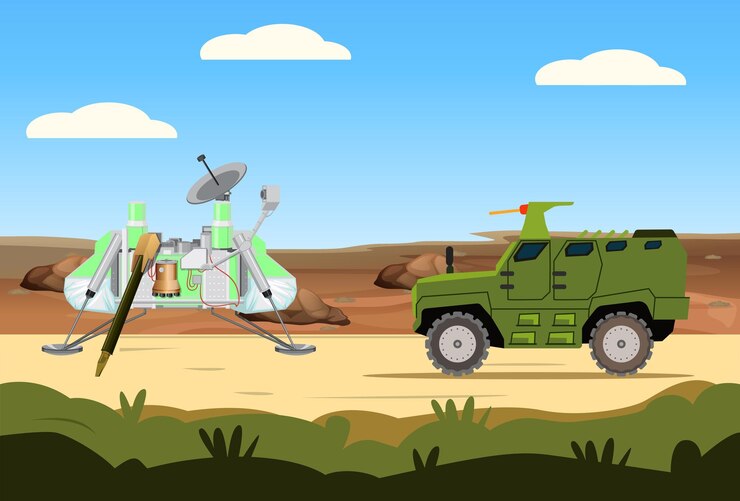 वेक्टर army antenna concept illustration stylish and beautiful