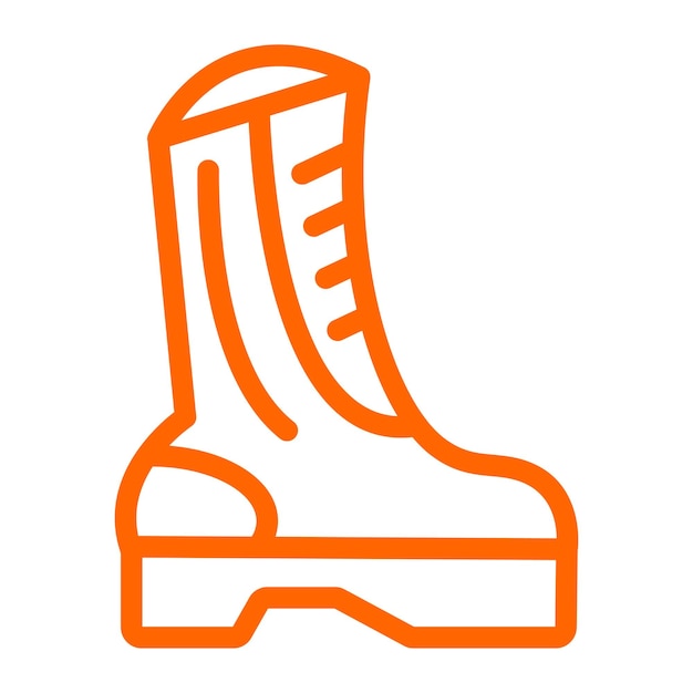 Vector army boots icon style