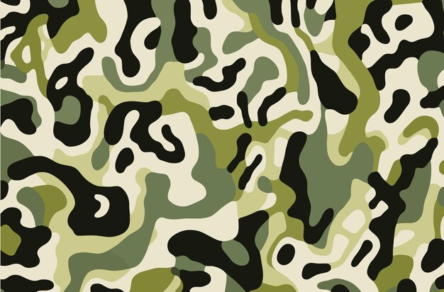 Army Camouflage Print Fabric Biomorphic Abstraction HardEdge Kleurveld Naturalistisch Dier