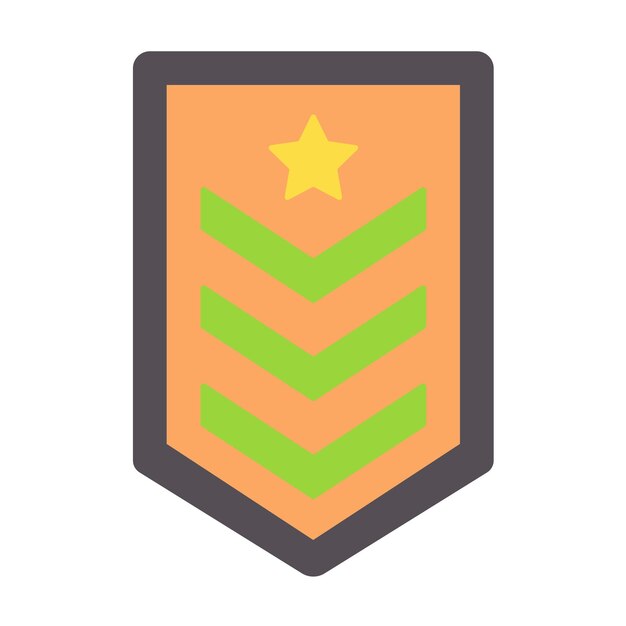 Vector army chevron icon style