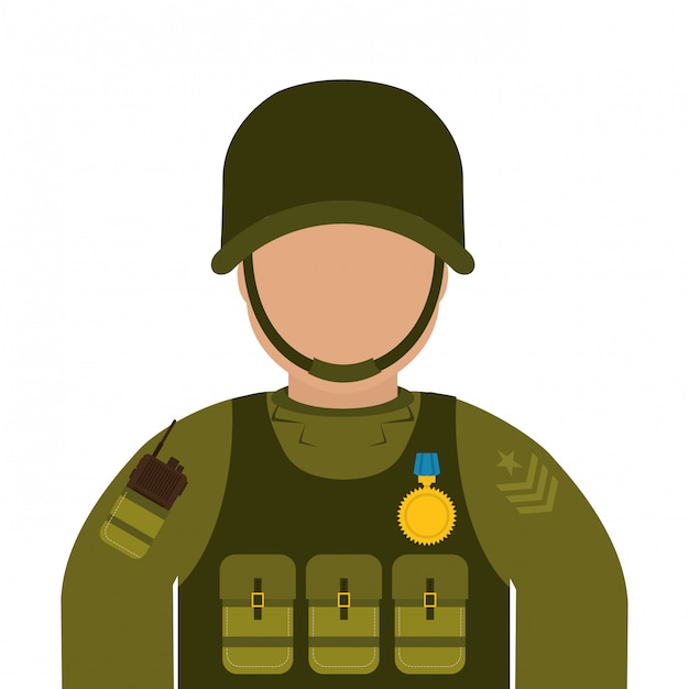 Illustrazione di design dell'esercito