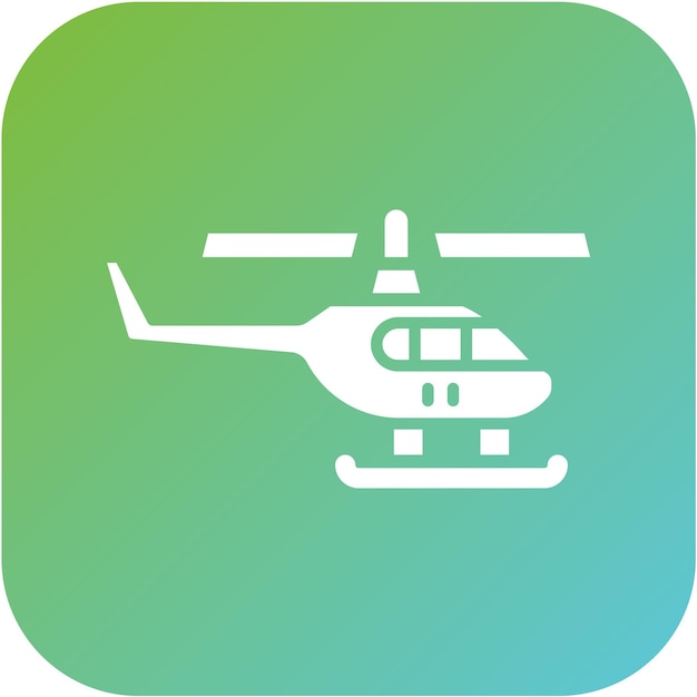 Vector army helicopter icon style