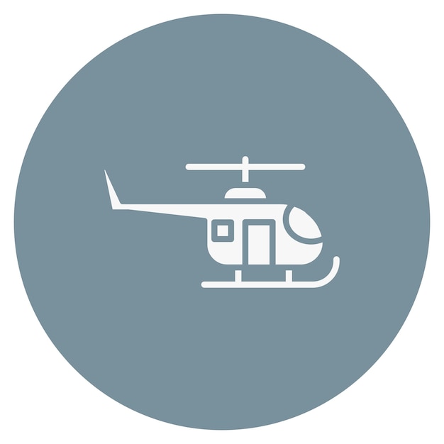 Vector army helicopter vector illustration