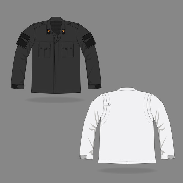 Army jacket vector editable