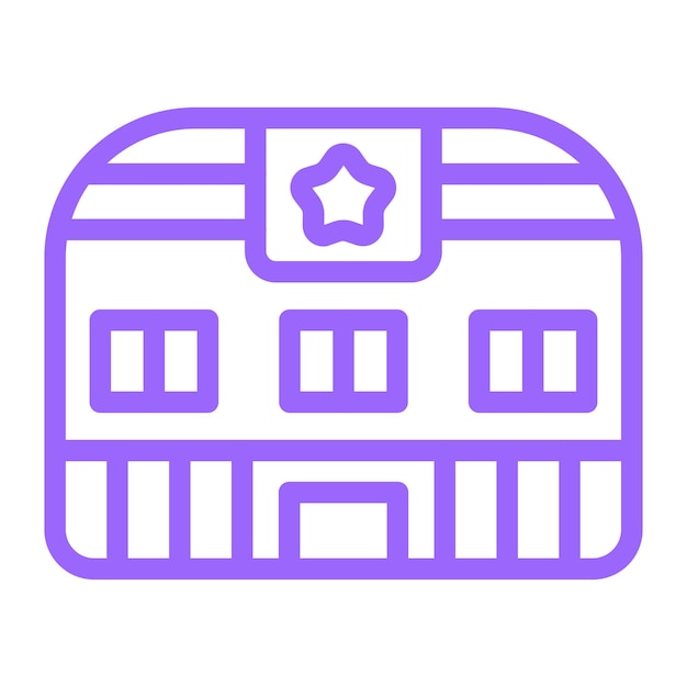 Vector army military base icon style