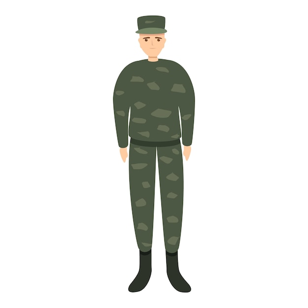 Vector army military uniform icon cartoon of army military uniform vector icon for web design isolated on white background