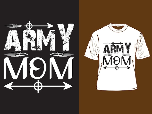 Женская футболка army mom design