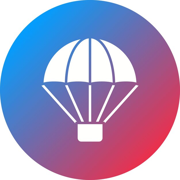 Army parachute icon vector afbeelding kan worden gebruikt voor militaire