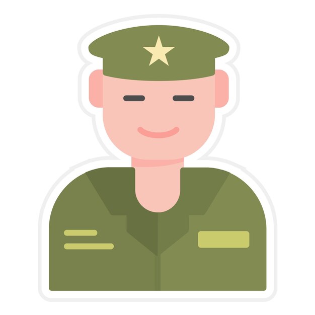 Army Pilot icon vector image Can be used for Military