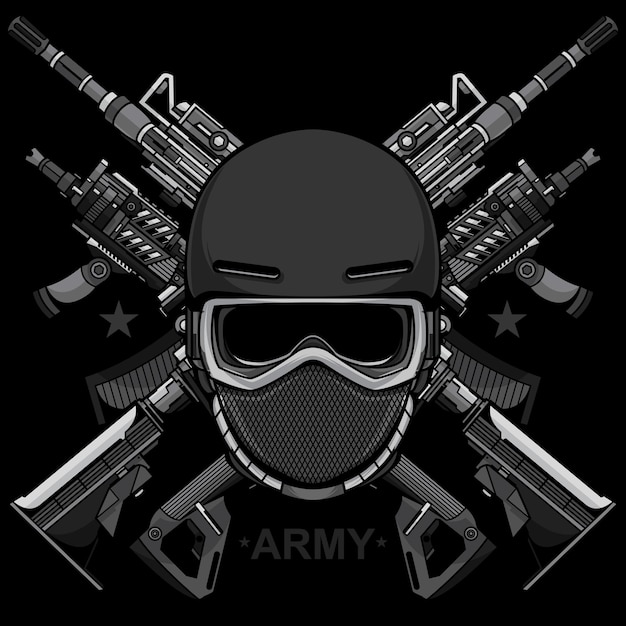Армейский простой логотип