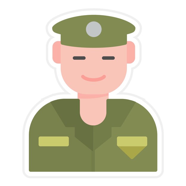 Army Soldier icon vector image Can be used for Military