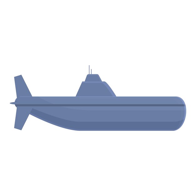 Vector army submarine icon cartoon vector military ship naval frigate