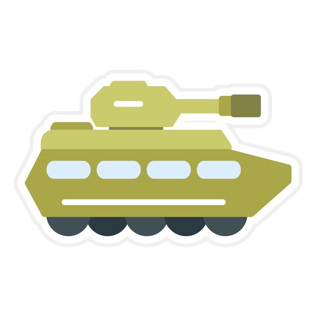 Вектор Векторное изображение символа танка может быть использовано для военных
