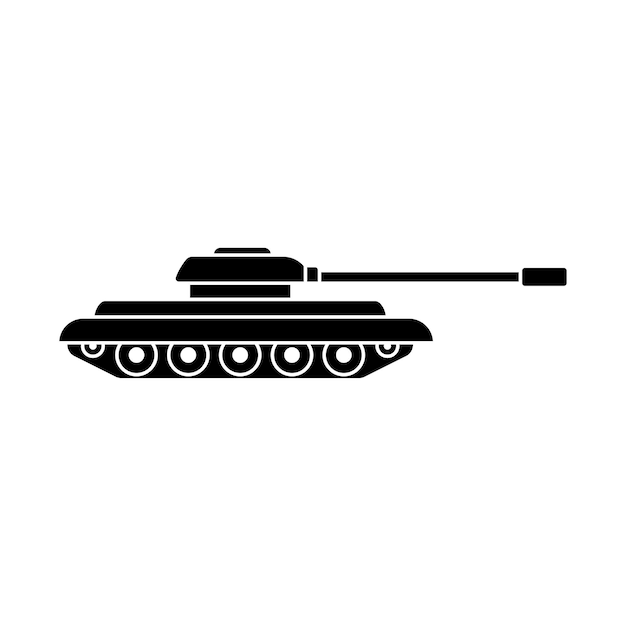 Army tank icon vector