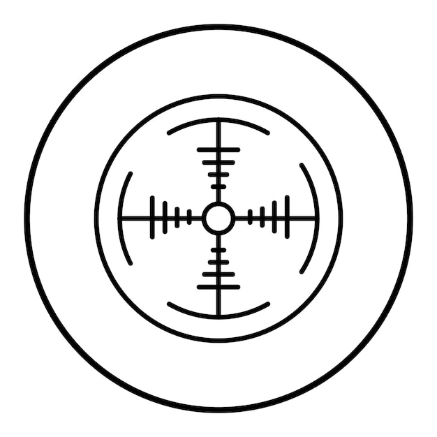 Army Target vector icon Can be used for Military iconset