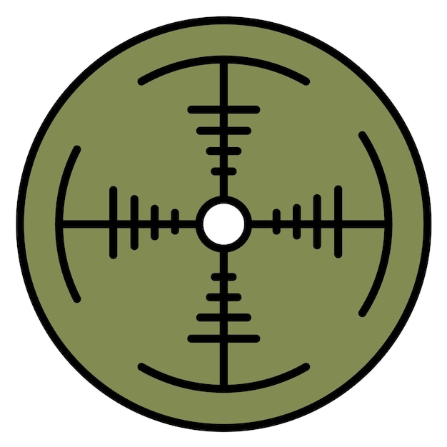 Vector army target vector illustration style