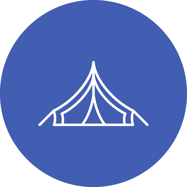 Army tent icon vector afbeelding Kan worden gebruikt voor Military