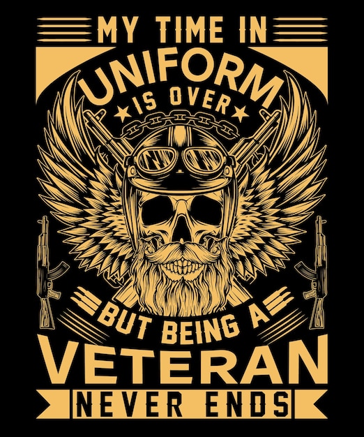 army veteran tshirt design vector files ready
