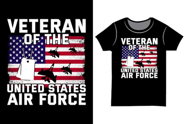 Векторная футболка ветерана армии