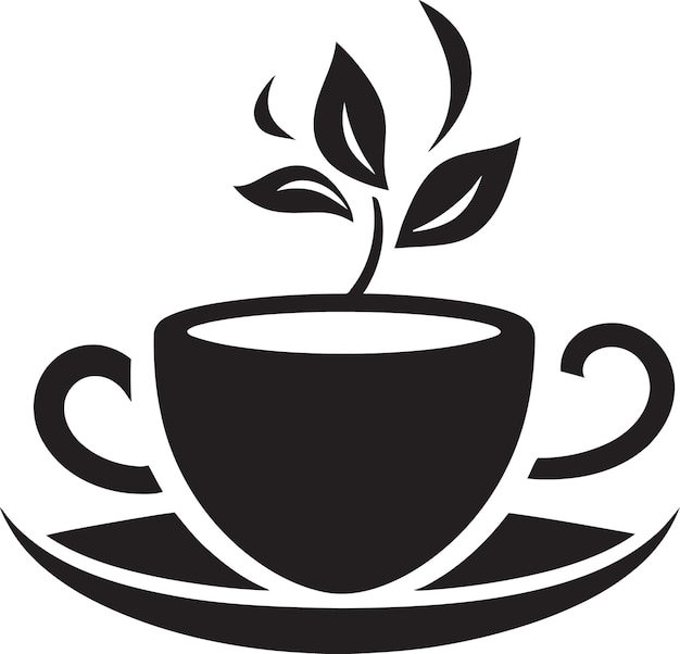 アロマアウラ ダイナミック コーヒーカップ シンボリゼーション カップパクラフト 精密ベクトル コーヒーのカップ アイコン