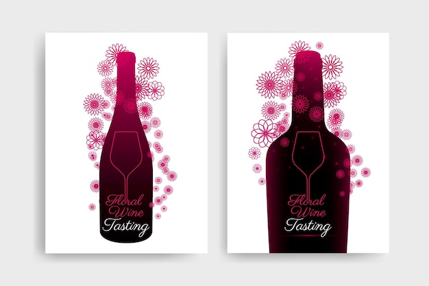 Aromatic and floral wine concept