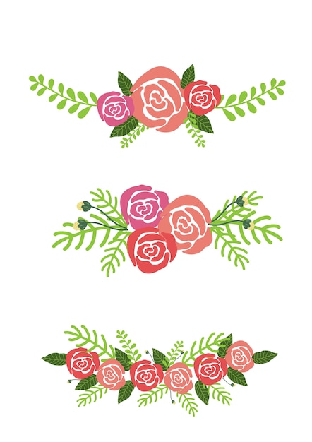 Vector arrange rose