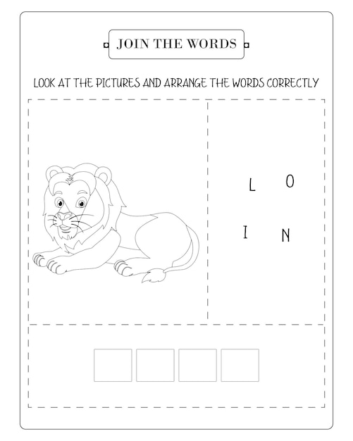 Arrange The Word Correctly Kids Worksheet