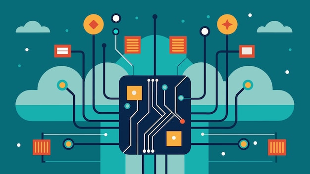 An array of wires and circuit boards make up the inner workings of a hightech machine at a factory