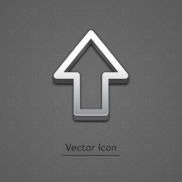 矢印3dベクトルアイコン隆起したシンボルの図