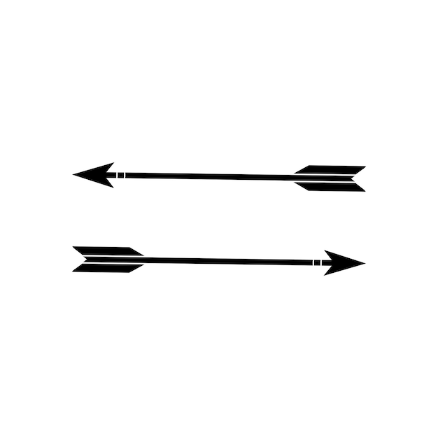 Vector arrow bow vector icon