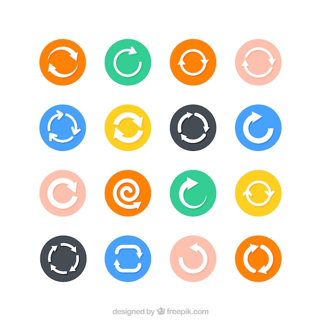 Arrow cycle icons