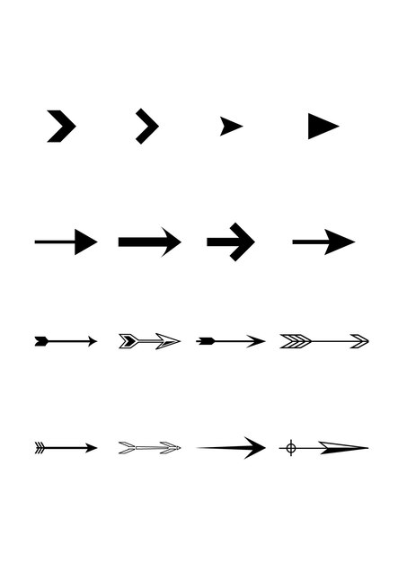 Vector arrow designs