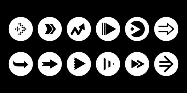 arrow direction collection vector