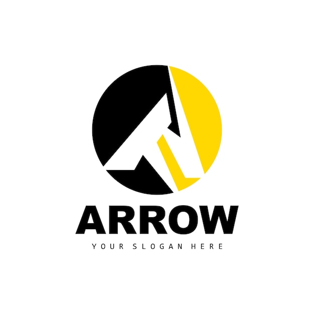 Arrow direction logo directional direction vector icon a letter model design