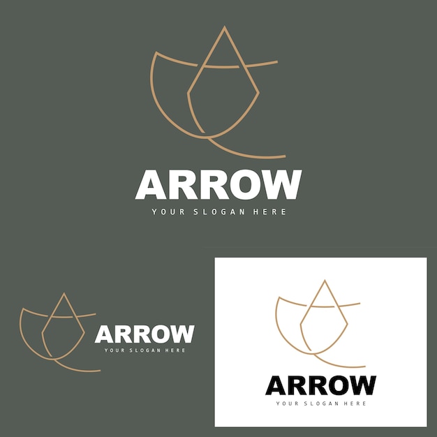 Arrow Direction Logo Directional Direction Vector Icon A Letter Model Design