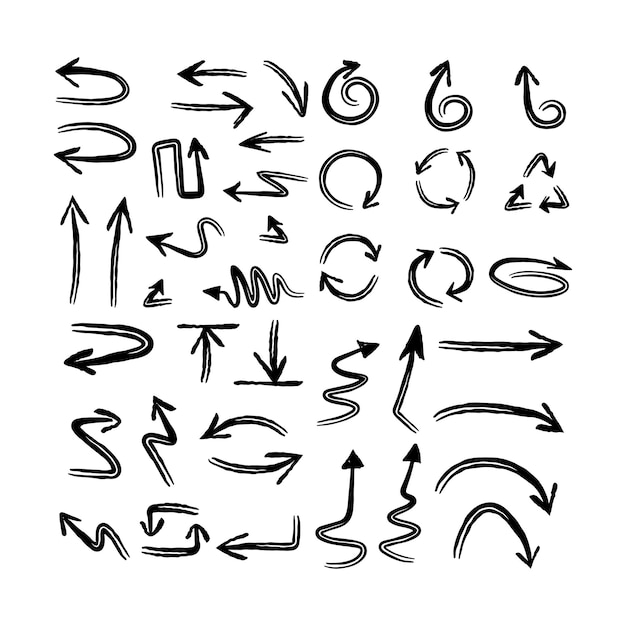 アロー・ドゥードル・コレクション 手描きの矢