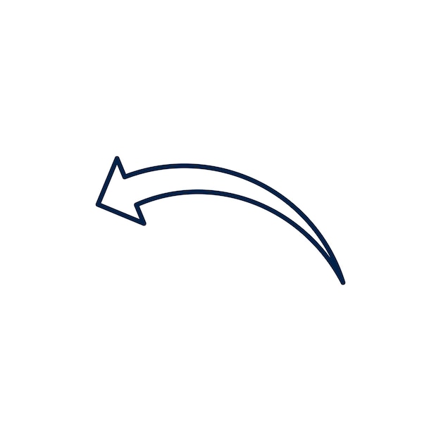 Vector arrow icon cursor vector modern simple illustration