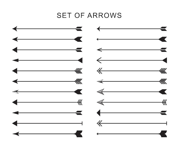 arrow icon mega set of vector arrows set of arrows symbols direction marker line arrows