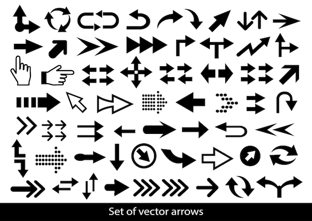 Arrow icon Mega set of vector arrows